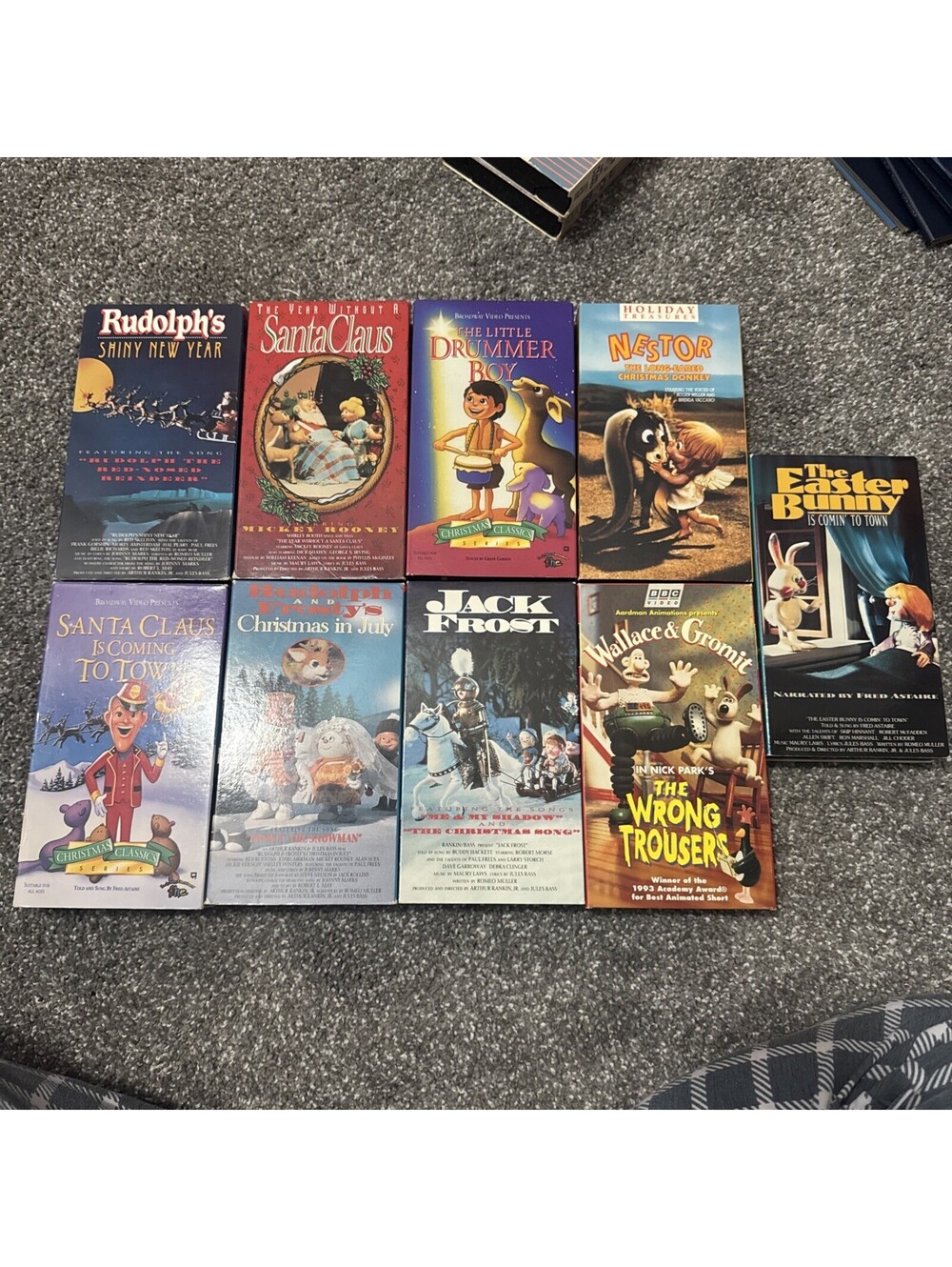 9- Vtg VHS Holiday movies Rudolph